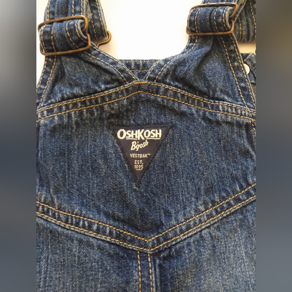 Lot of 2 Branded Boys Blue Jeans Bootcut & Oshkosh B’gosh 18 - 24 Months Cotton - Picture 5 of 16